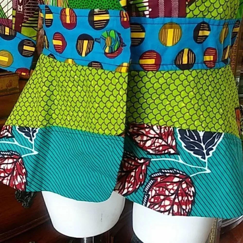 Anna teiko. African print patch work jacket - Picture 4 of 16